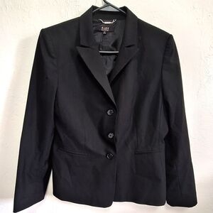 Alex Marie Black Three Button Women's Suit Blazer Size 12